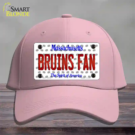 Bruins Fan Massachusetts Novelty License Plate Hat Cotton / Pink