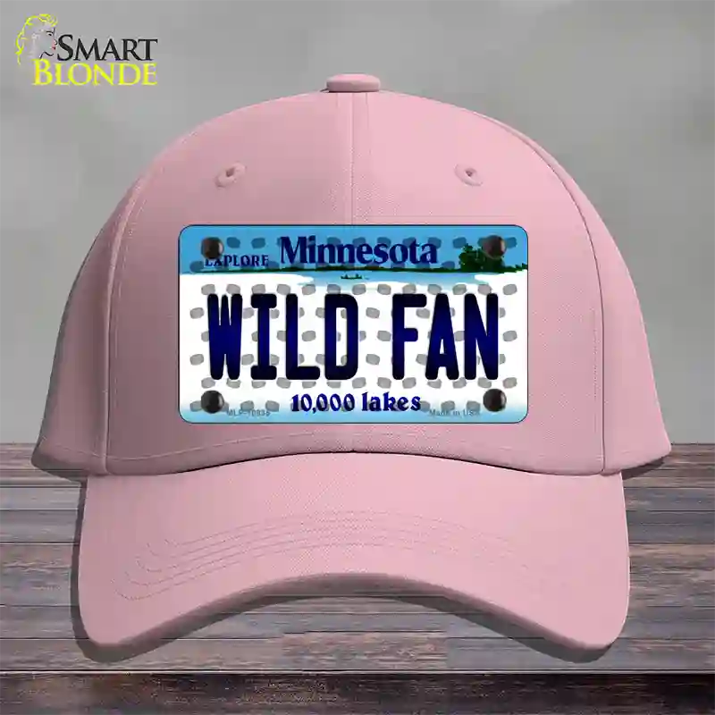 Wild Fan Minnesota Novelty License Plate Hat Cotton / Pink