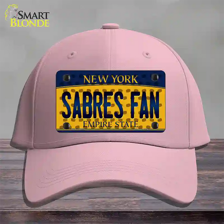 Sabres Fan New York Novelty License Plate Hat Cotton / Pink