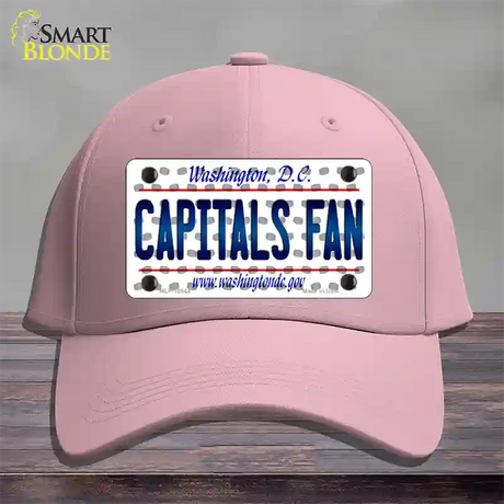 Capitals Fan Washington DC Novelty License Plate Hat Cotton / Pink