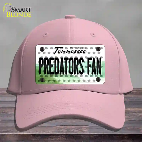 Predators Fan Tennessee Novelty License Plate Hat Cotton / Pink