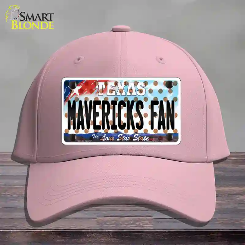 Mavericks Fan Texas Novelty License Plate Hat Cotton / Pink