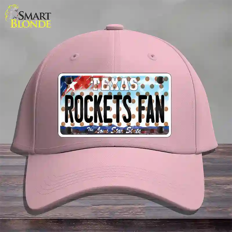 Rockets Fan Texas Novelty License Plate Hat Cotton / Pink