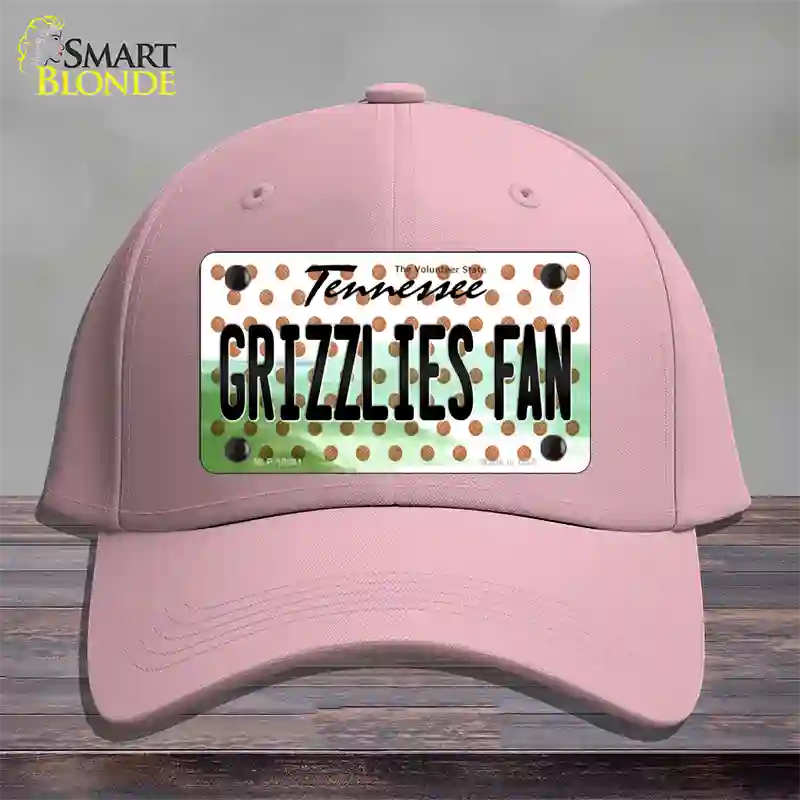 Grizzlies Fan Tennessee Novelty License Plate Hat Cotton / Pink