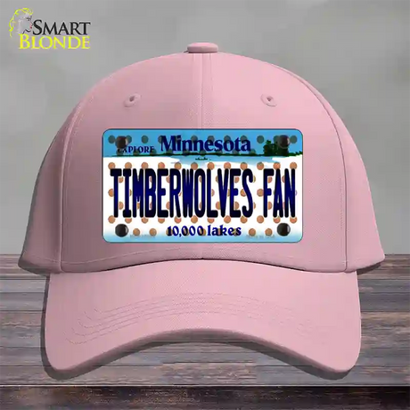 Timberwolves Fan Minnesota Novelty License Plate Hat Cotton / Pink