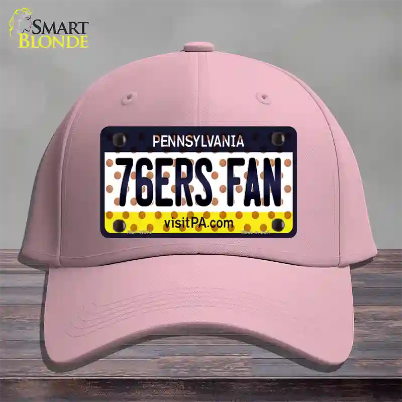 76ers Fan Pennsylvania Novelty License Plate Hat Cotton / Pink