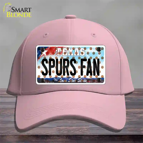 Spurs Fan Texas Novelty License Plate Hat Cotton / Pink