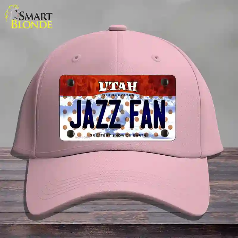 Jazz Fan Utah Novelty License Plate Hat Cotton / Pink