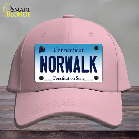 Norwalk Connecticut Novelty License Plate Hat Cotton / Pink