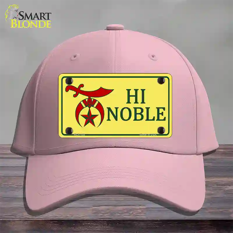 High Noble Novelty License Plate Hat Cotton / Pink