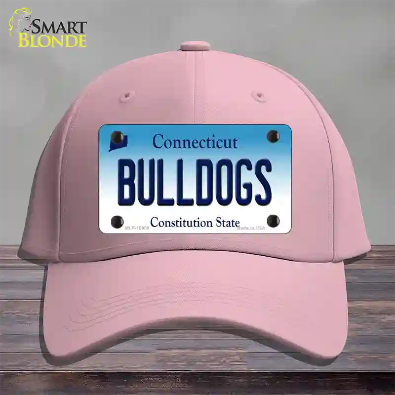 Bulldogs Connecticut Novelty License Plate Hat Cotton / Pink