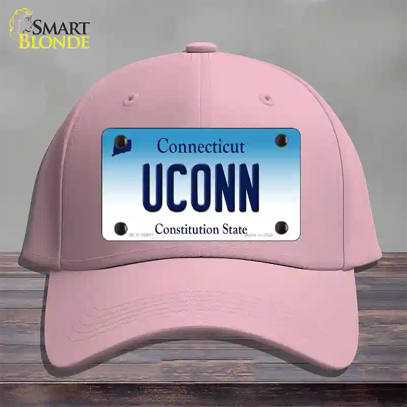 UConn Connecticut Novelty License Plate Hat Cotton / Pink