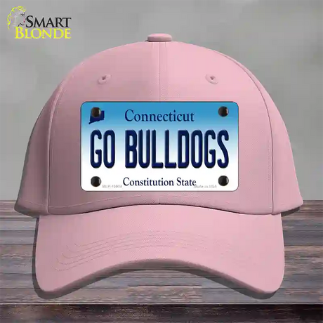 Go Bulldogs Connecticut Novelty License Plate Hat Cotton / Pink