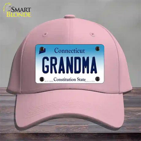 Grandma Connecticut Novelty License Plate Hat Cotton / Pink