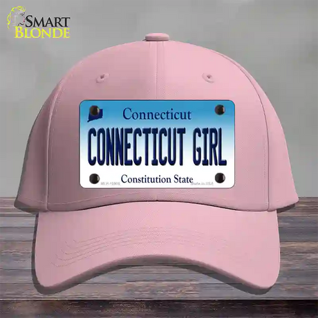 Connecticut Girl Connecticut Novelty License Plate Hat Cotton / Pink