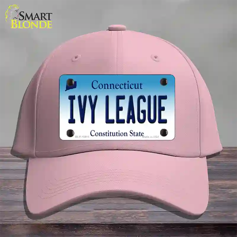 Ivy League Connecticut Novelty License Plate Hat Cotton / Pink