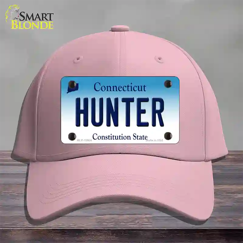 Hunter Connecticut Novelty License Plate Hat Cotton / Pink