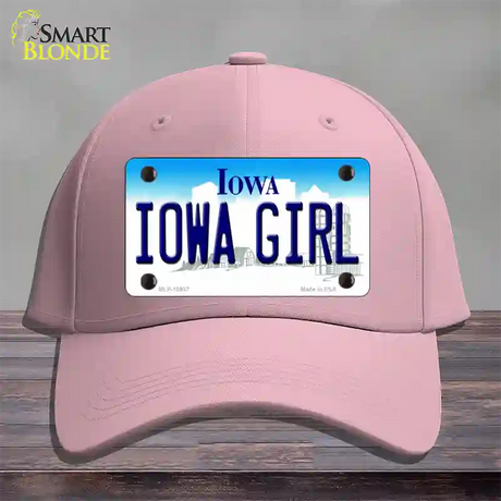 Iowa Girl Iowa Novelty License Plate Hat Cotton / Pink