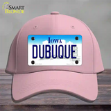 Dubuque Iowa Novelty License Plate Hat Cotton / Pink