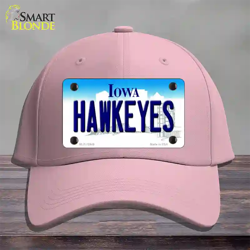 Hawkeyes Iowa Novelty License Plate Hat Cotton / Pink