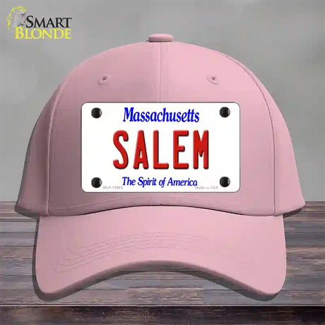 Salem Massachusetts Novelty License Plate Hat Cotton / Pink