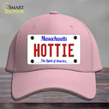 Hottie Massachusetts Novelty License Plate Hat Cotton / Pink