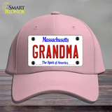 Grandma Massachusetts Novelty License Plate Hat Cotton / Pink