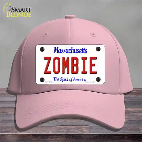 Zombie Massachusetts Novelty License Plate Hat Cotton / Pink