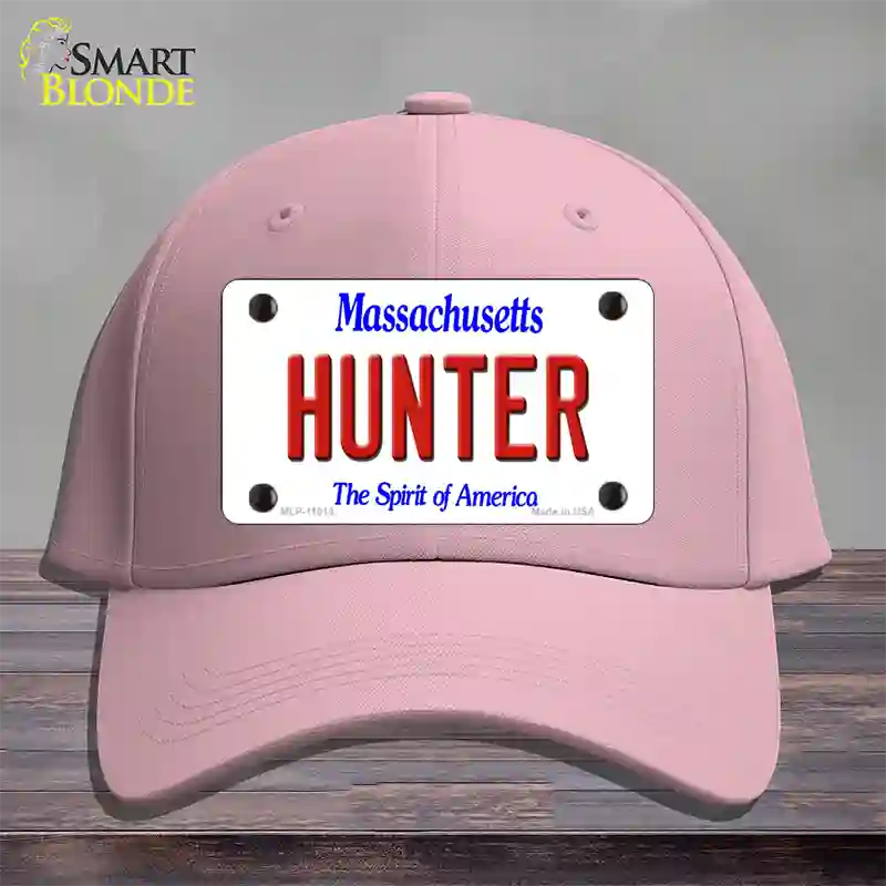 Hunter Massachusetts Novelty License Plate Hat Cotton / Pink