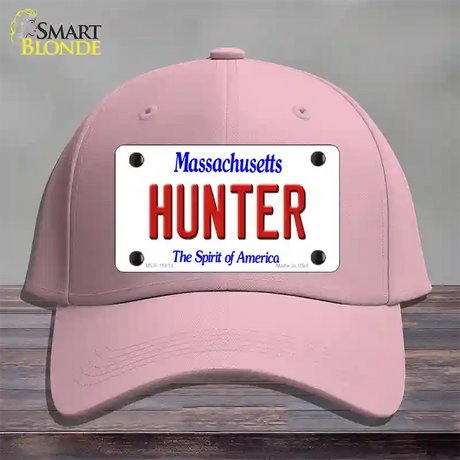 Hunter Massachusetts Novelty License Plate Hat Cotton / Pink