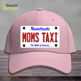 Moms Taxi Massachusetts Novelty License Plate Hat Cotton / Pink