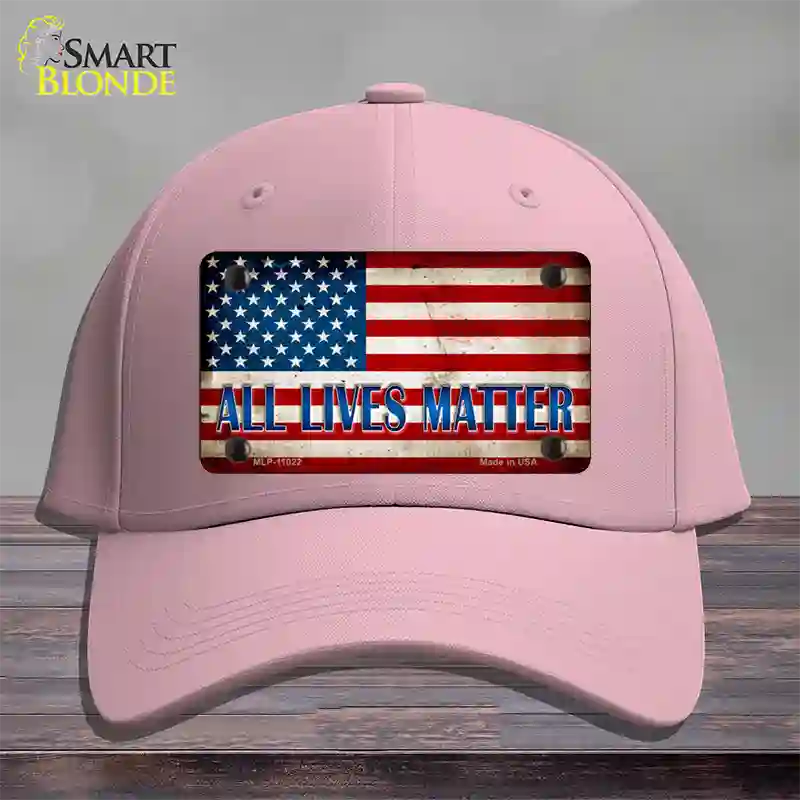 All Lives Matter Novelty License Plate Hat Cotton / Pink