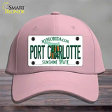 Port Charlotte Florida Novelty License Plate Hat Cotton / Pink