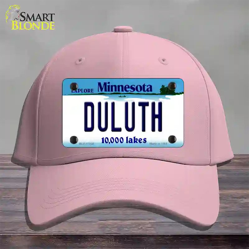 Duluth Minnesota State Novelty License Plate Hat Cotton / Pink