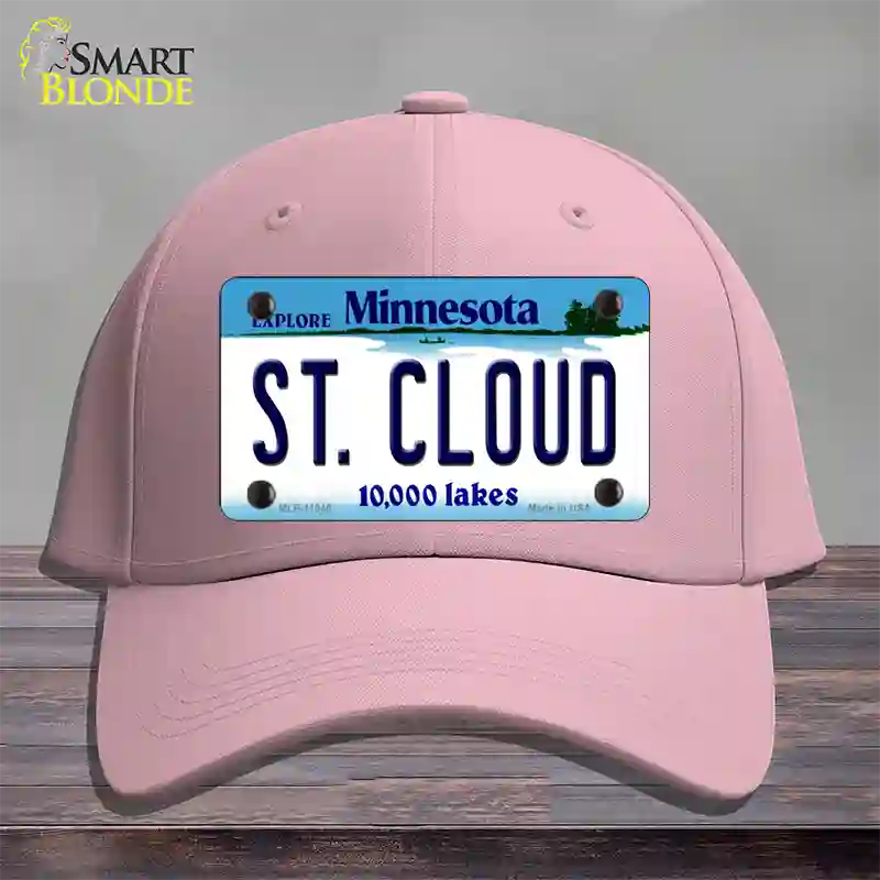 St Cloud Minnesota State Novelty License Plate Hat Cotton / Pink