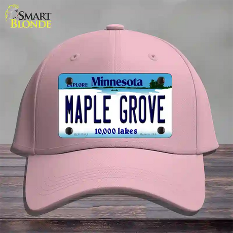 Maple Grove Minnesota State Novelty License Plate Hat Cotton / Pink