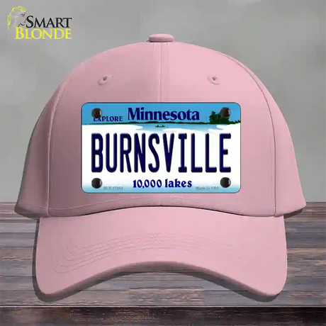 Burnsville Minnesota State Novelty License Plate Hat Cotton / Pink