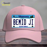 Bemid Ji Minnesota State Novelty License Plate Hat Cotton / Pink