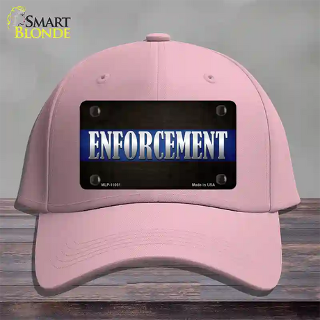 Enforcement Novelty License Plate Hat Cotton / Pink