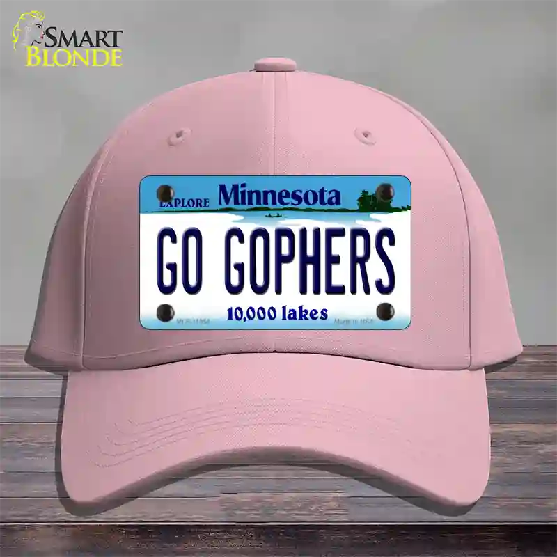 Go Gophers Minnesota State Novelty License Plate Hat Cotton / Pink