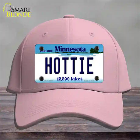 Hottie Minnesota State Novelty License Plate Hat Cotton / Pink