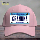 Grandma Minnesota State Novelty License Plate Hat Cotton / Pink