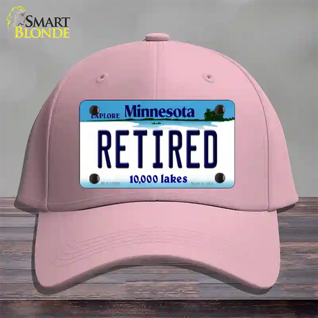 Retired Minnesota State Novelty License Plate Hat Cotton / Pink