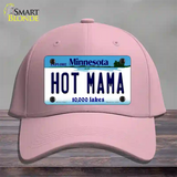 Hot Mama Minnesota State Novelty License Plate Hat Cotton / Pink