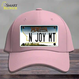 N Joy MT Montana State Novelty License Plate Hat Cotton / Pink