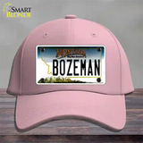 Bozeman Montana State Novelty License Plate Hat Cotton / Pink