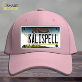 Kalispell Montana State Novelty License Plate Hat Cotton / Pink