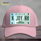 N Joy NH New Hampshire State Novelty License Plate Hat Cotton / Pink