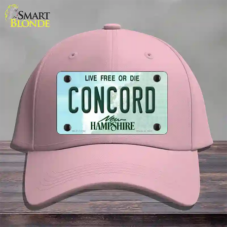 Concord New Hampshire State Novelty License Plate Hat Cotton / Pink