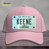 Keene New Hampshire State Novelty License Plate Hat Cotton / Pink